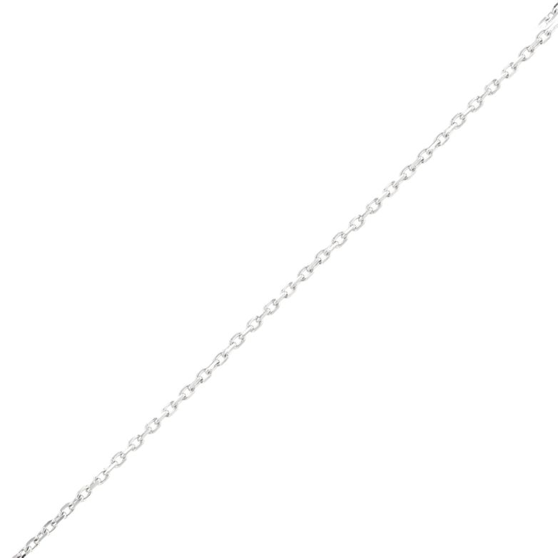 Chaine maille forçat or blanc 2.76g